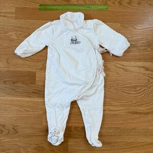 Janie and Jack Panda White one-piece 3-6months